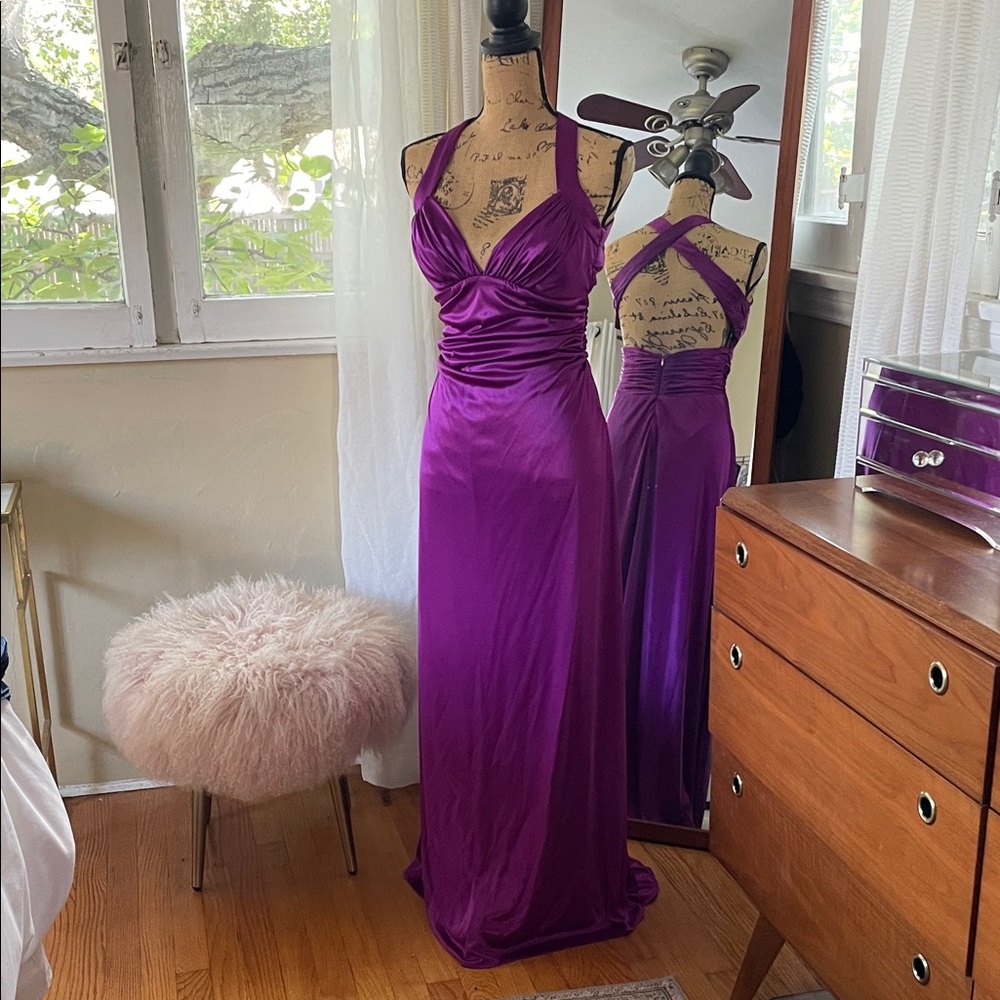 Elegant Purple Evening Gown